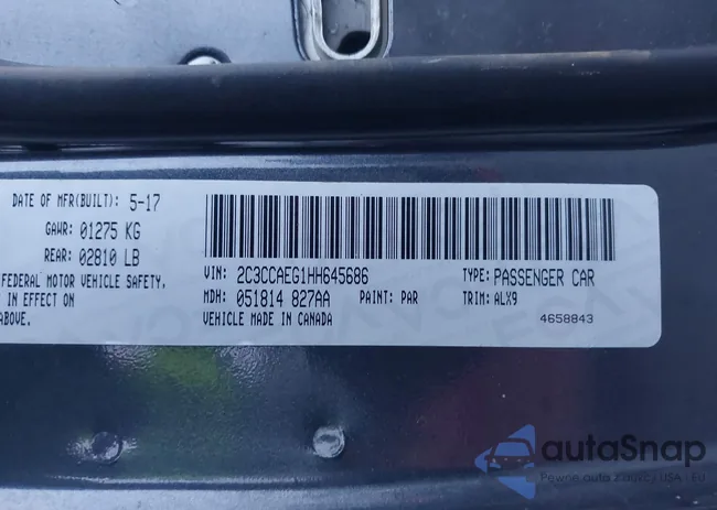 2C3CCAEG1HH645686: 44154689