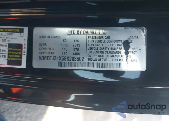 WMEEJ31X58K203502: 44154738