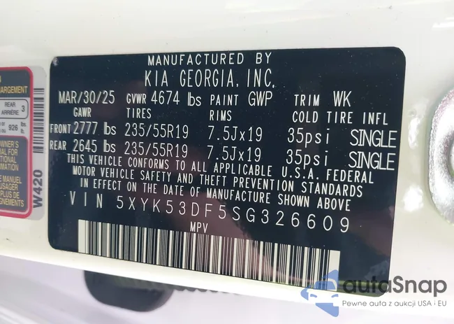 5XYK53DF5SG326609: 44154769