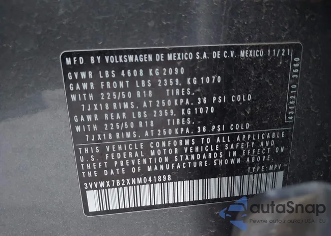 3VVWX7B2XNM041898: 44154774