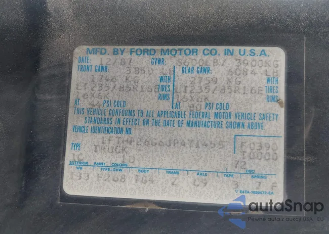 1FTHF26G6JPA71455: 44154846