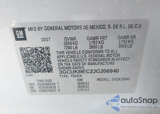 3GCUKREC2JG206940: 44154866