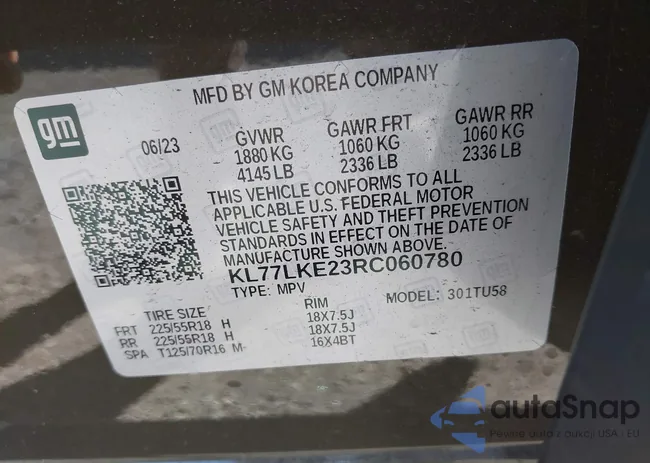 KL77LKE23RC060780: 44154966