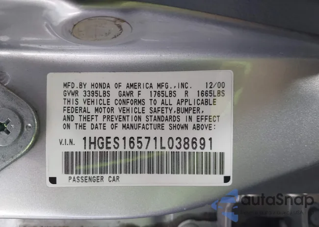 1HGES16571L038691: 44154989