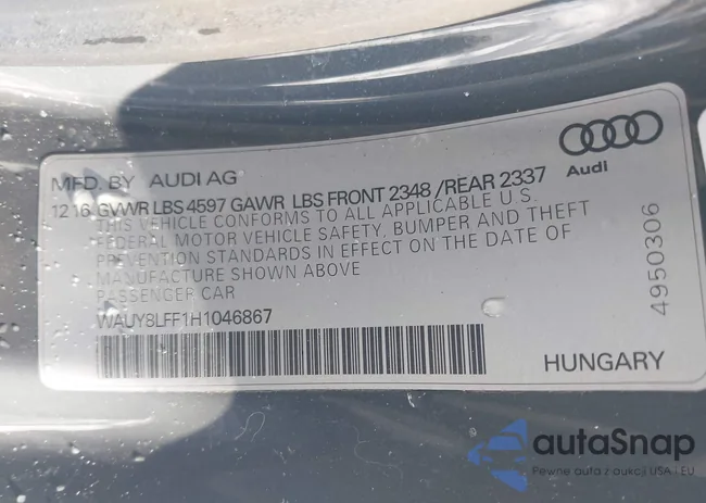 WAUY8LFF1H1046867: 44154995