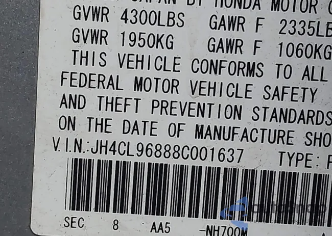 JH4CL96888C001637: 44155056