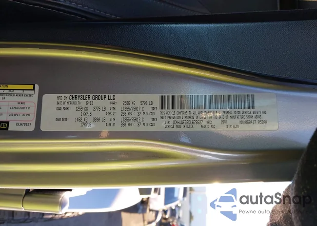 1C4HJWFG7DL678627: 44154169