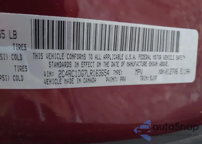 2C4RC1DG7LR163654: 44154282