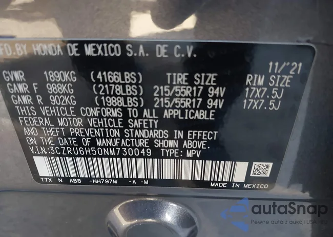 3CZRU6H50NM730049: 44154360