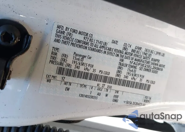 1FADP3E23EL295809: 44154463