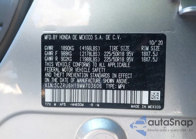 3CZRU6H19MM703606: 44155505