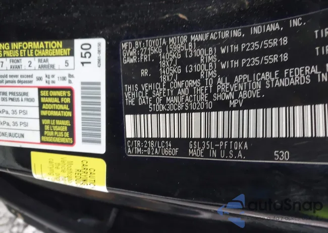 5TDDK3DC8FS102010: 44155528