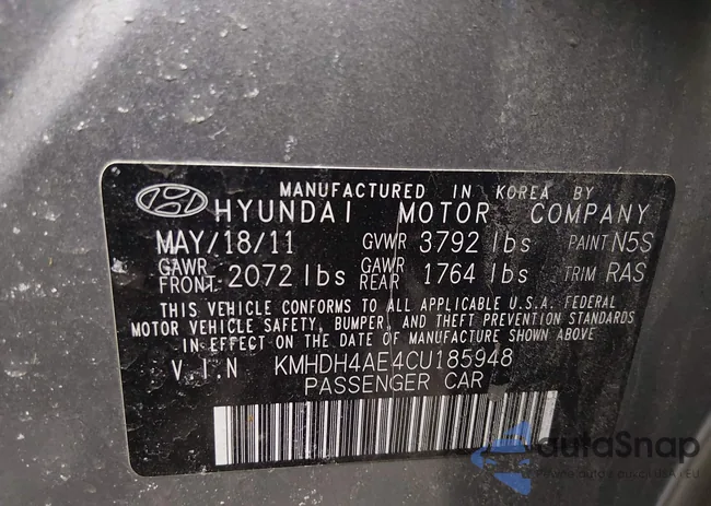 KMHDH4AE4CU185948: 44155565