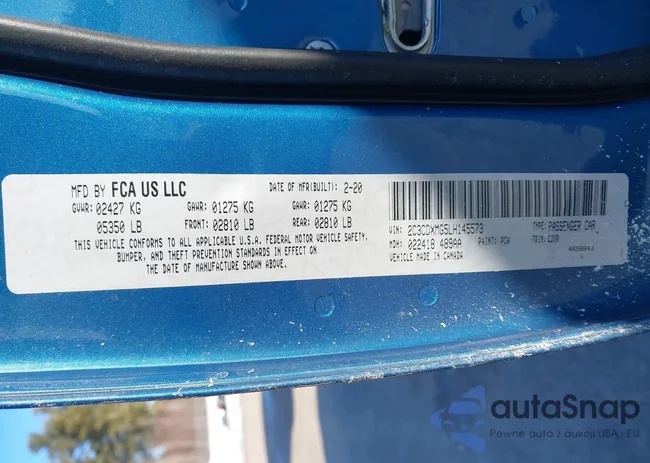 2C3CDXMG5LH145573: 44155573