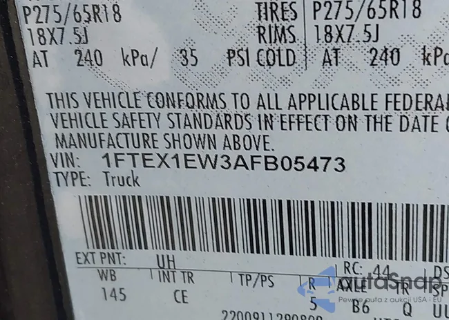 1FTEX1EW3AFB05473: 44155631