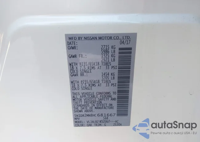 5N1DR2MN8HC681667: 44155672