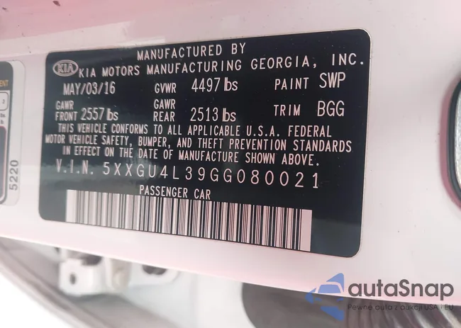 5XXGU4L39GG080021: 44155705