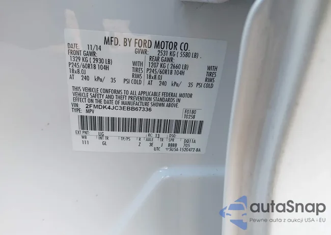 2FMDK4JC3EBB67336: 44155750