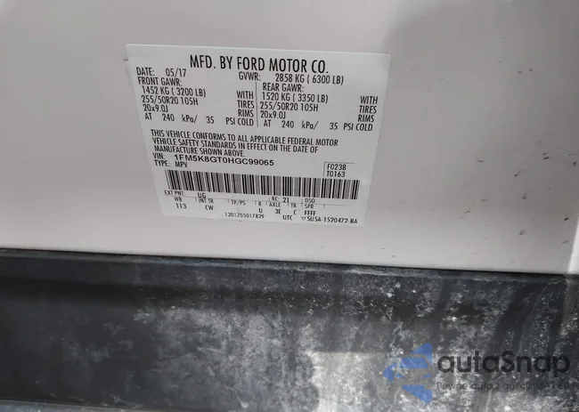 1FM5K8GT0HGC99065: 44155758