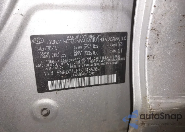 5NPD74LF3KH485289: 44155937