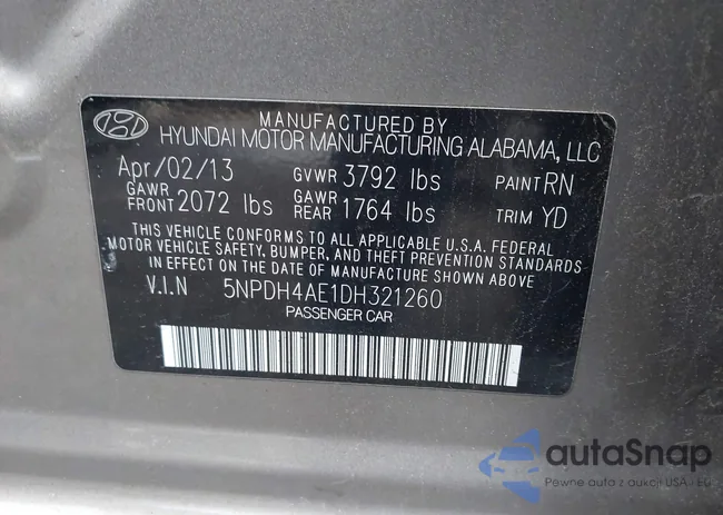 5NPDH4AE1DH321260: 44155961