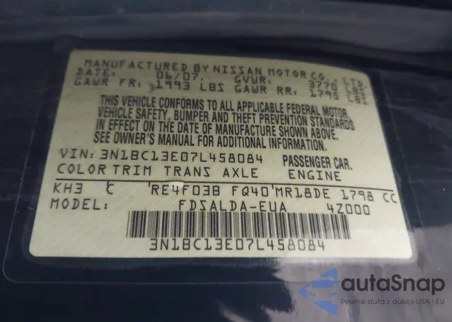 3N1BC13E07L458084: 44156019