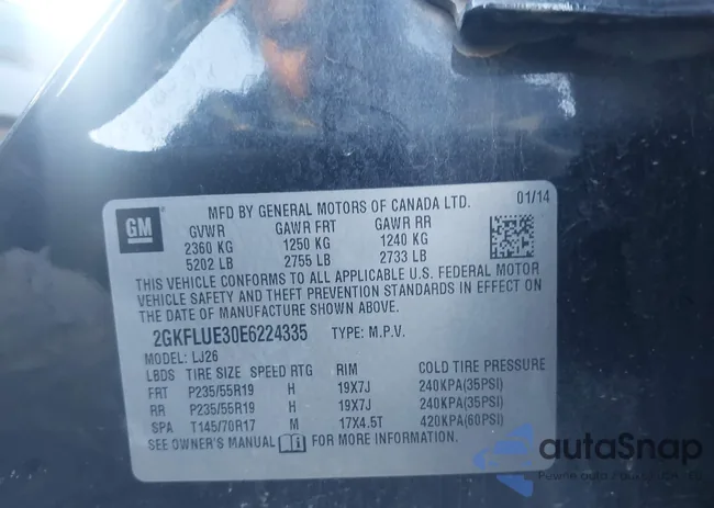 2GKFLUE30E6224335: 44155132