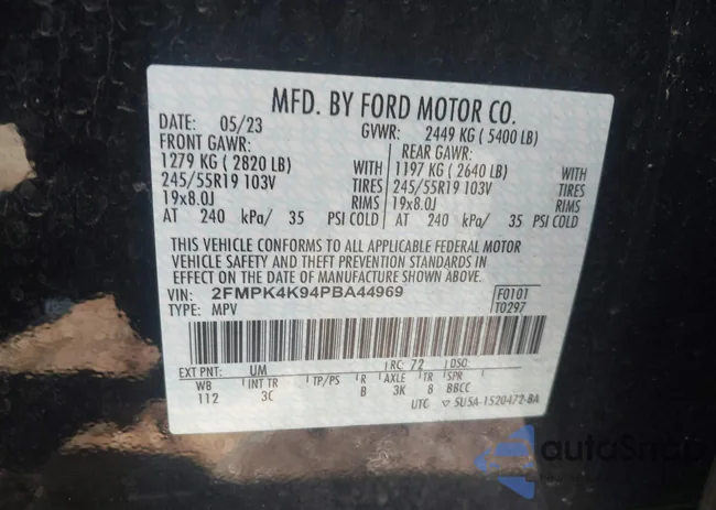 2FMPK4K94PBA44969: 44155158