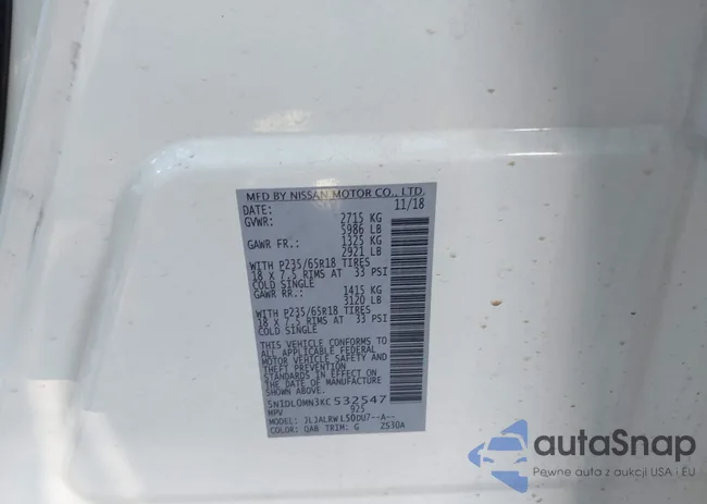 5N1DL0MN3KC532547: 44155231