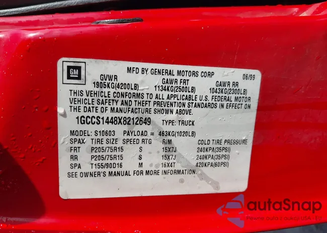 1GCCS1448X8212649: 44155242