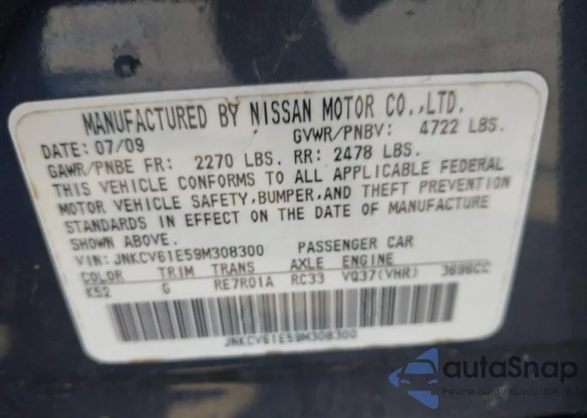 JNKCV61E59M308300: 44155379