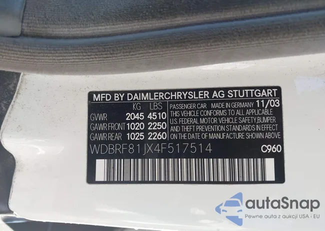 WDBRF81JX4F517514: 44155394