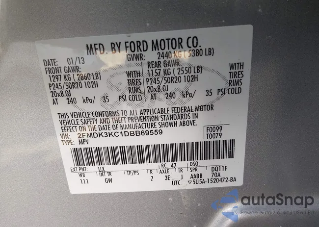 2FMDK3KC1DBB69559: 44156455