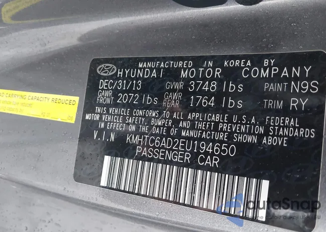 KMHTC6AD2EU194650: 44156459