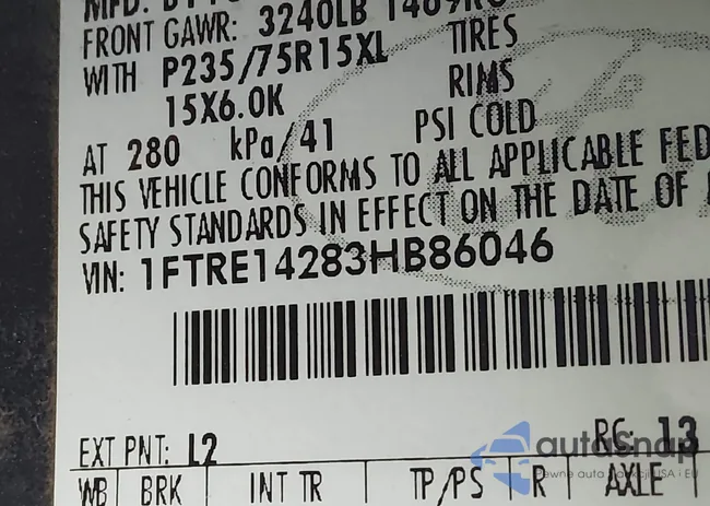 1FTRE142A3HBA6046: 44156487