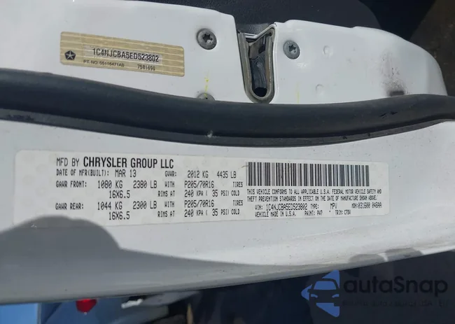 1C4NJCBA5ED523802: 44156511