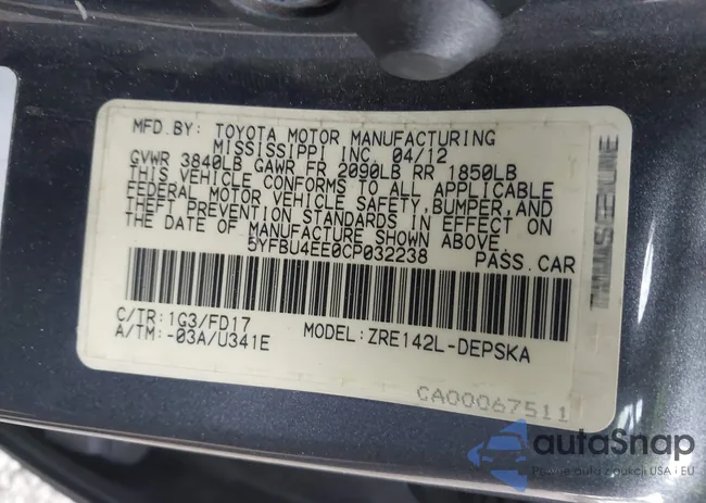 5YFBU4EE0CP032238: 44156637