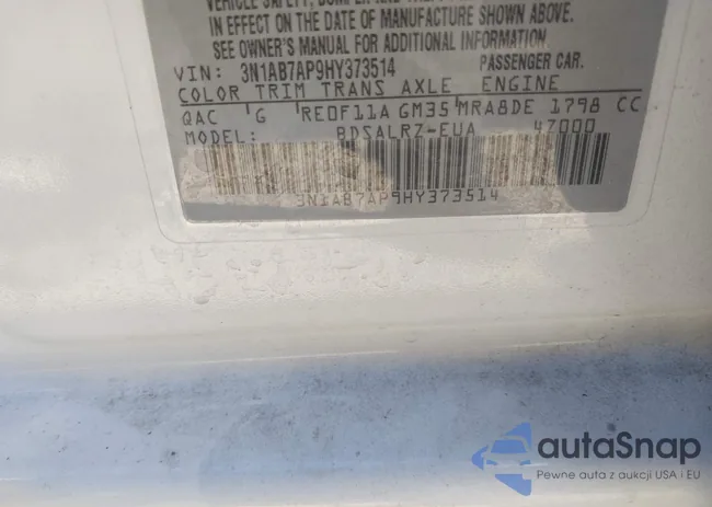 3N1AB7AP9HY373514: 44156725