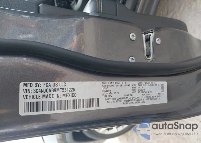 3C4NJCAB9MT531226: 44156738