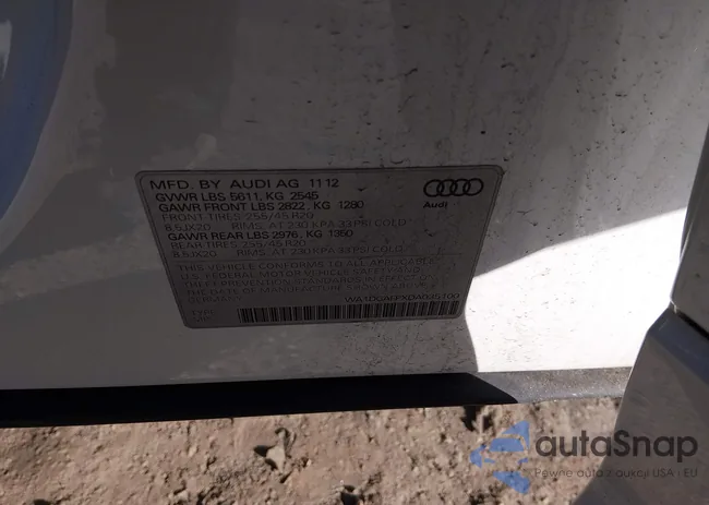 WA1DGAFPXDA035100: 44156761