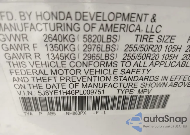 5J8YE1H46PL009751: 44156965