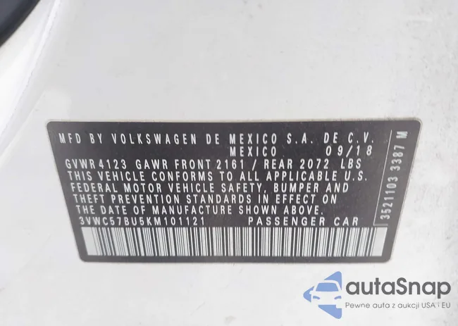 3VWC57BU5KM101121: 44157053