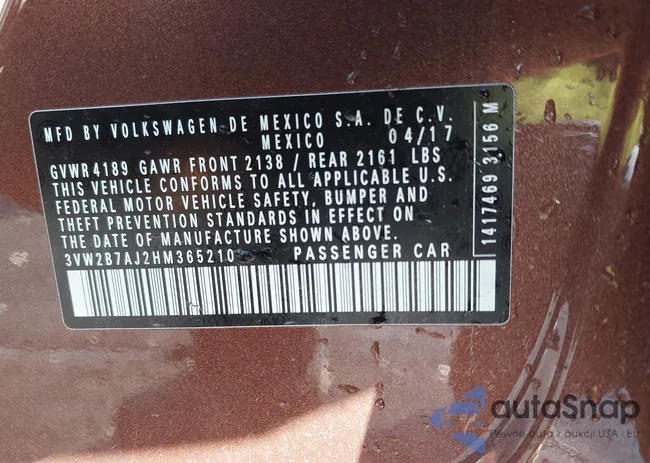 3VW2B7AJ2HM365210: 44156055