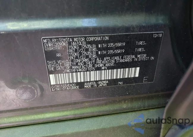 JTMC1RFV4KD011015: 44156145