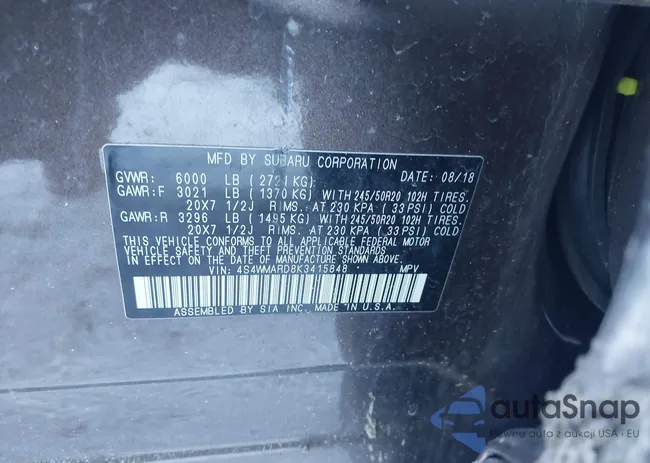 4S4WMARD8K3415848: 44156181