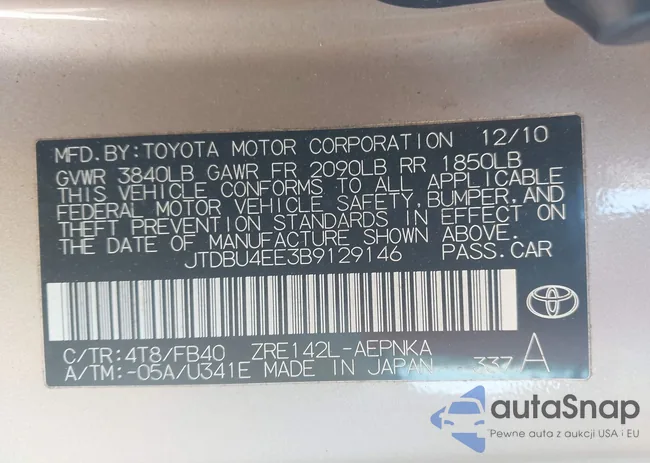 JTDBU4EE3B9129146: 44156320