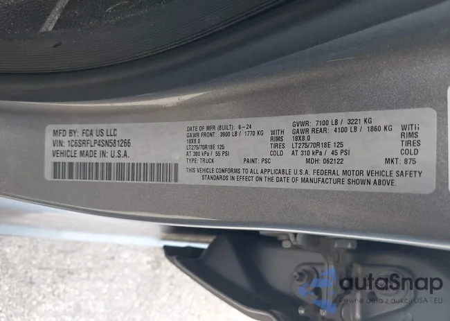 1C6SRFLP4SN581266: 44156339