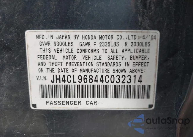JH4CL96844C032314: 44156376