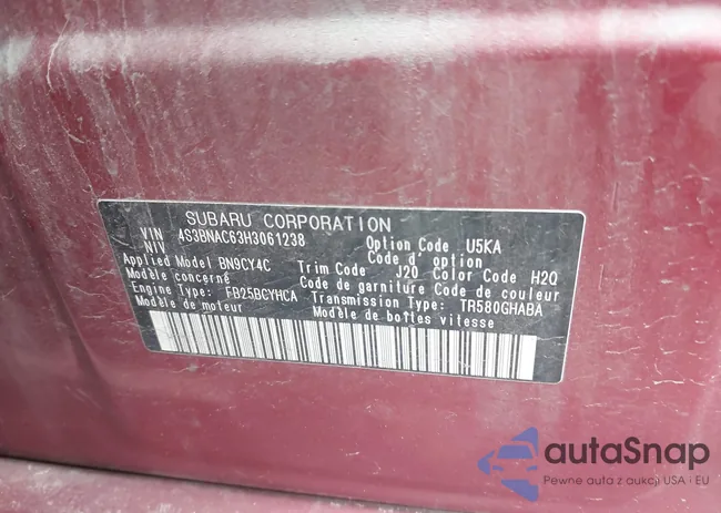 4S3BNAC63H3061238: 44157472