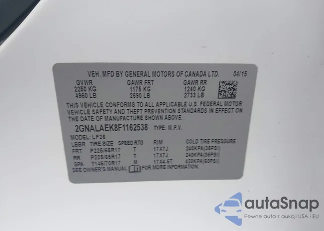 2GNALAEK8F1162538: 44157498